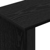 vidaXL End Table Black Oak 35 x 25 x 50 cm Engineered Wood