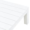 vidaXL Garden Table White 78x78x31 cm Plastic