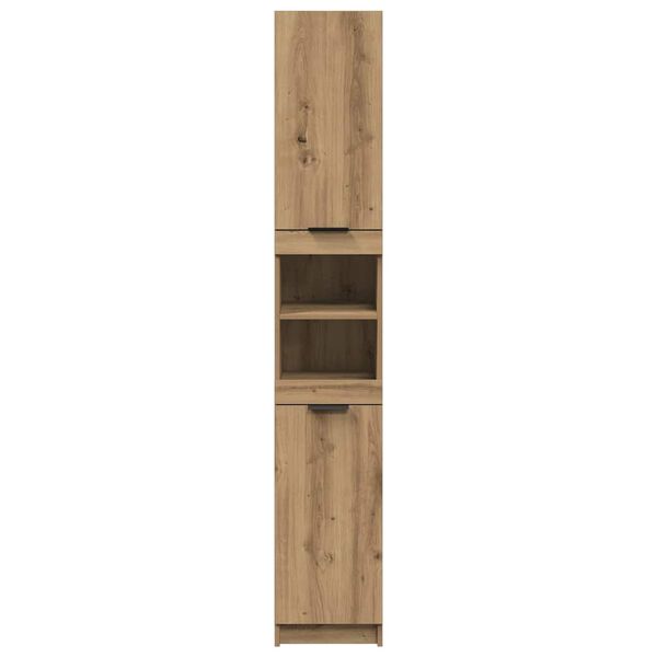 vidaXL Bathroom Cabinet Artisan Oak 32x34x188.5 cm Engineered Wood