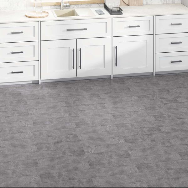 vidaXL Flooring Planks 36 pcs Concrete Grey 5.02 m&sup2; PVC