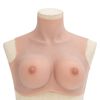vidaXL Silicone Breastplate Natural E Cup
