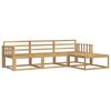 vidaXL Outdoor Sofa Set 4 pcs White Solid Acacia Wood