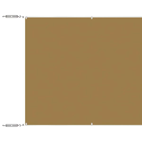 vidaXL Vertical Awning Beige 140x600 cm Oxford Fabric
