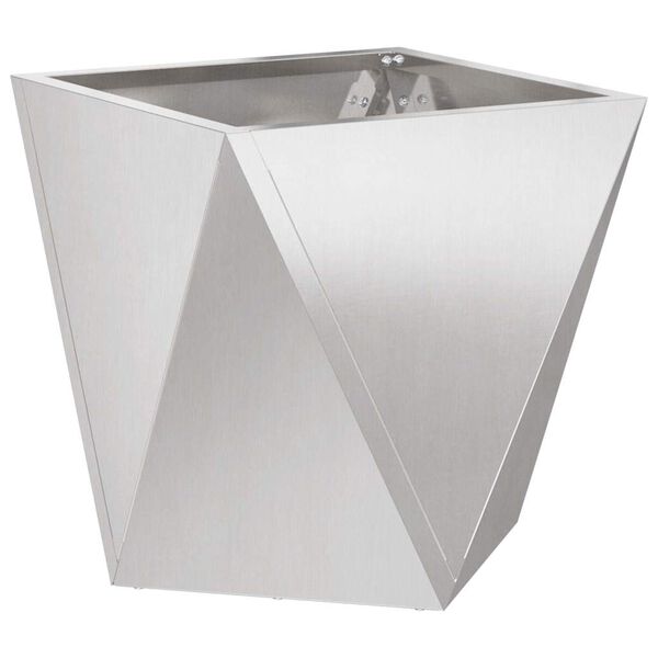 vidaXL Planter Silver 30 x 30 x 30 cm Stainless Steel