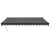 vidaXL Retractable Awning Anthracite 4.5x3 m Fabric and Aluminium