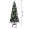 vidaXL Artificial Christmas Tree with 300 LEDs with Stand Green 180 cm