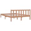 vidaXL Bed Frame without Mattress Honey Brown Solid Wood 120x200 cm