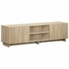 vidaXL TV Stand 140 x 34.5 x 40 cm Sonoma Oak Engineered Wood