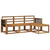 vidaXL Outdoor Sofa Set 4 pcs Natural Solid Acacia Wood