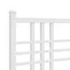 vidaXL Metal Replace Headboard White 200cm