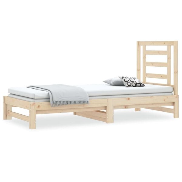 vidaXL Pull-out Day Bed without Mattress 2x(90x190) cm