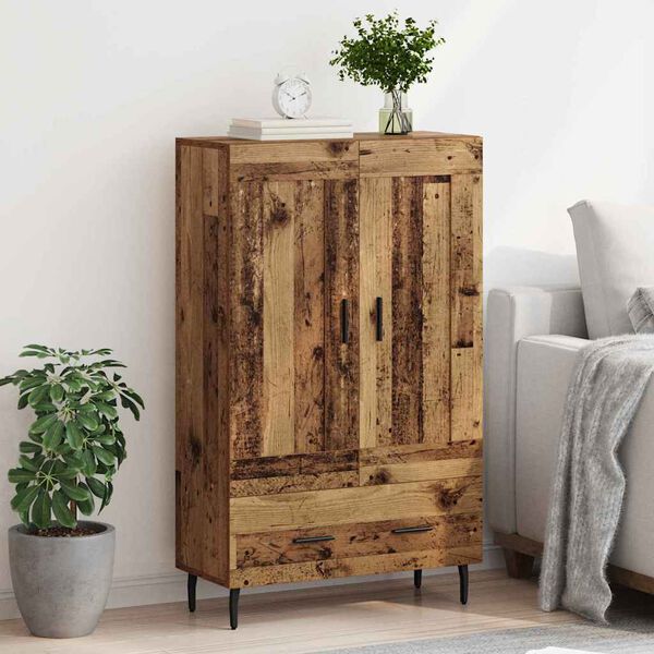 vidaXL Highboard Old Wood 69.5 x 31 x 115 cm Engineered Wood