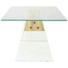 vidaXL Coffee Table Transparent 110 x 55 x 40 cm Glass
