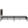 vidaXL Metal Bed Frame without Mattress Brown Oak 180x200 cm Super King