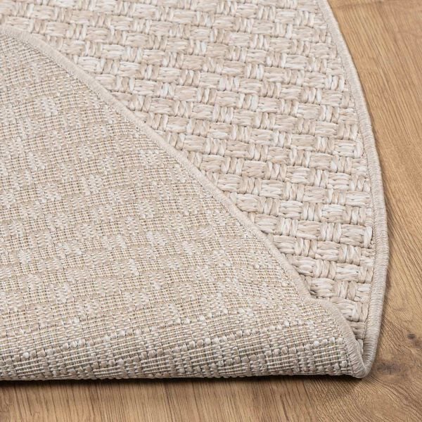 vidaXL Area Rugs Round Cream &Oslash; 160 CM