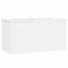 vidaXL Sink Cabinet with Built-in Basin White Engineered Wood
