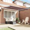vidaXL Automatic Retractable Awning Brown 300x250 cm