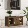 vidaXL TV Cabinet Honey Brown 103x36.5x52 cm Solid Wood Pine
