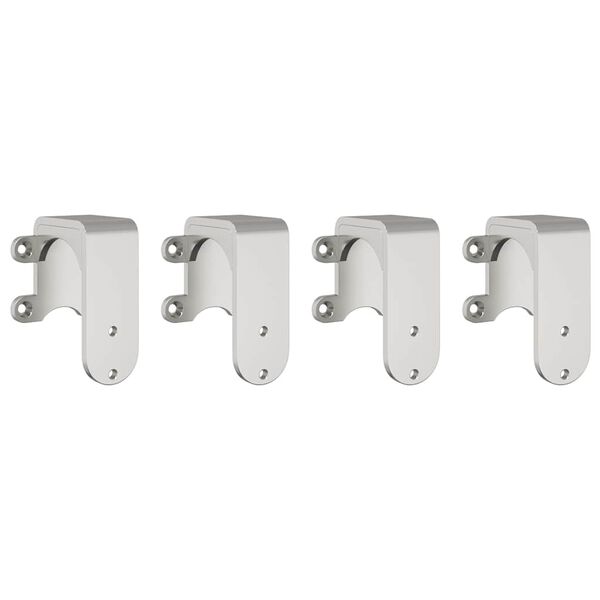 vidaXL Sliding Door Hardware Kit 183 cm Stainless Steel Silver
