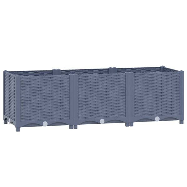 vidaXL Raised Bed 120x40x38 cm Polypropylene