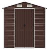 vidaXL Garden Shed Brown 191x810x198 cm Galvanised Steel