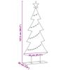 vidaXL Metal Christmas Tree with Stand Black 125 cm Steel