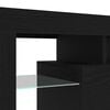 vidaXL TV Cabinet 2 pcs Black Oak 260 x 37 x 40 cm Engineered Wood