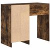 vidaXL Desk with Drawer Smoked Oak 90 x 37.5 x 75 cm Engineered Wood