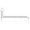 vidaXL Metal Bed Frame without Mattress with Headboard White 80x200cm