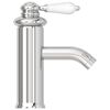 vidaXL Bathroom Basin Faucet Chromed Finish 130x180 mm
