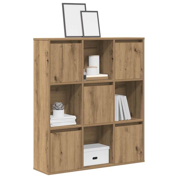 vidaXL Bookcase Artisan Oak 89x24x101.5 cm Engineered Wood