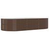 vidaXL Garden Raised Bed Brown 291x140x68 cm Galvanised Steel