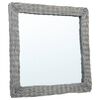 vidaXL Mirror 50x50 cm Wicker