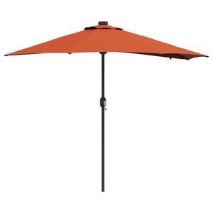 vidaXL Garden Parasol Terracotta 294 x 150 x 223 cm Fabric