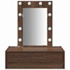 vidaXL Dressing Table Brown 60 x 40 x 70 cm Engineered Wood