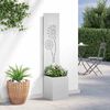 vidaXL Garden Privacy Screen Silver 32 x 150 cm Galvanised steel