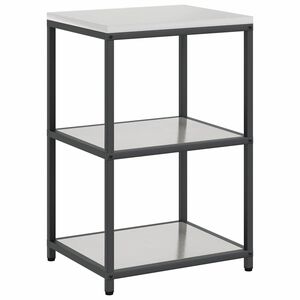vidaXL Kitchen Storage with Shelf Silver 60 x 50 x 92 cm Steel