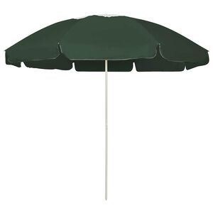 vidaXL Beach Parasol Green 240 cm