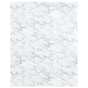 vidaXL Furniture Sticker Self-Adhesive Marble White 90x500 cm PVC