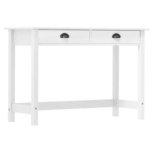 vidaXL Console Table "Hill" with 2 Drawers 110x45x74 cm Solid Pine Wood
