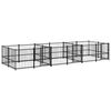vidaXL Outdoor Dog Kennel Steel 11,26 m&sup2;