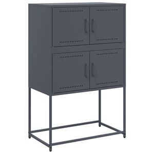 vidaXL Sideboard Anthracite 68.5x38.5x107 cm Steel