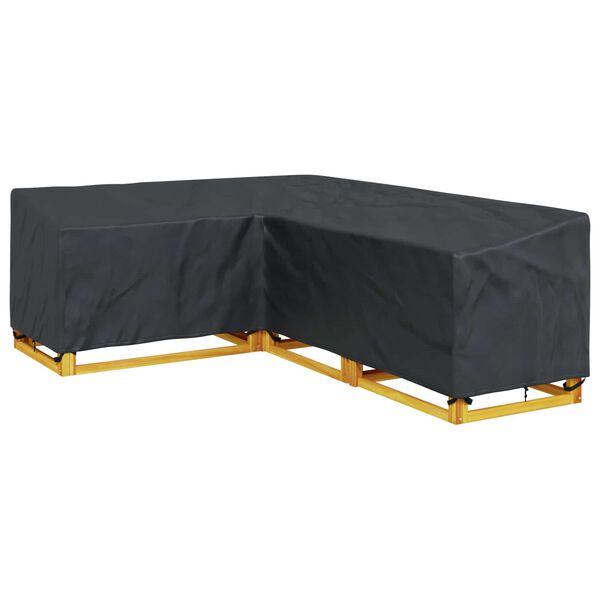 vidaXL Furniture Cover Black 250 x 180 x 80 cm 210D Oxford Fbric