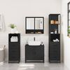 vidaXL 4&nbsp;Piece Bathroom Furniture Set&nbsp;Black Engineered Wood