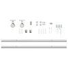 vidaXL Sliding Door Hardware Kit 183 cm Stainless Steel Silver
