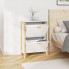 vidaXL Shoe Cabinet White 57.5x33x80 cm Engineered Wood