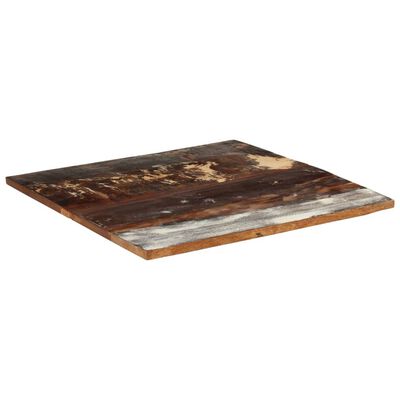 vidaXL Table Top 80x80x(2.5-2.7) cm Solid Wood Reclaimed