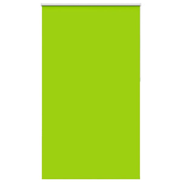 vidaXL Roller Blind Blackout Leaves Green 125x210 cm Fabric Width 121.6 cm Polyester