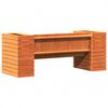 vidaXL Planter Bench Wax Brown 167.5x60x65 cm Solid Wood Pine