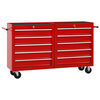 vidaXL Tool Trolley with 10 Drawers Steel Red